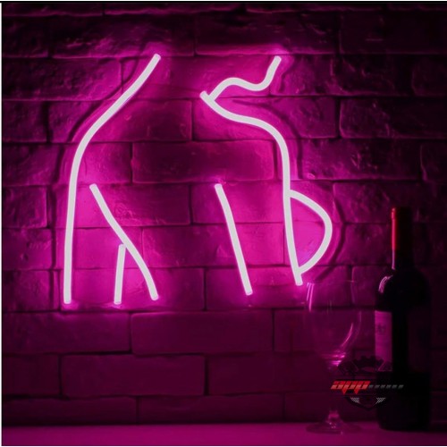 Bayan Yüz Dekoratif Neon Led Tablo,Kuaför Neon Duvar Tabela